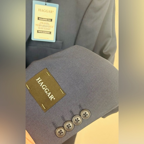 Haggar Men's Travel Performance Tailored Fit Suit coat 46L - Picture 4 of 8